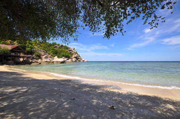 Private beautiful beach at Koh Tao island-Thailand