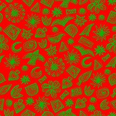 Seamless doodle pattern. Vector hand drawn pattern. Kids theme. Great for package or fabric design