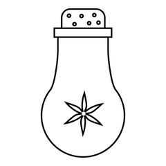 Salt cellar icon. Outline illustration of salt cellar vector icon for web
