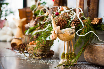 Picture of amazinly beautiful christmas interior decor. X-mas or