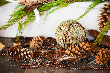 Picture of amazinly beautiful christmas interior decor. X-mas or