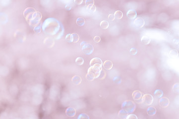 しゃぼん玉　シャボン玉　桜　ピンク色
