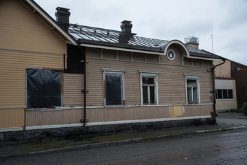 Wooden house in Jakobstad, Finland