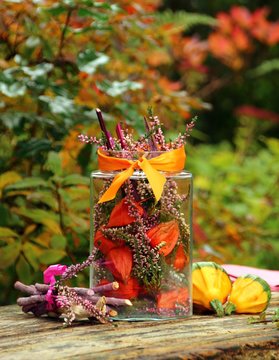 herbstliche tischdeko