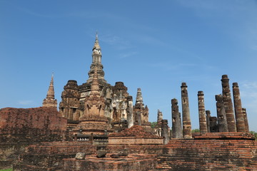 Sukhothai historical park, Wat Mahathat, Unesco world heritage, Sukhothai Thailand