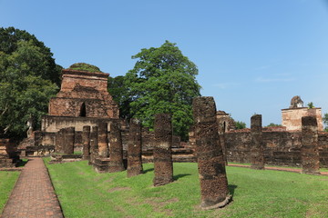 Sukhothai historical park, Wat Mahathat, Unesco world heritage, Sukhothai Thailand