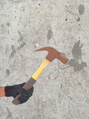 raw concrete panel