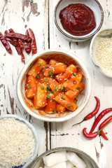 Rice cake korean food