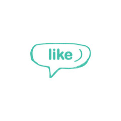 Speech bubble vector icon.
