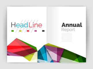 Geometric annual report business template