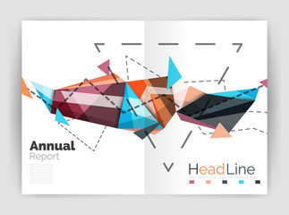Geometric annual report business template