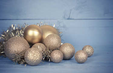 Festive glitter: christmas decoration bauble seasonal winter holidays
