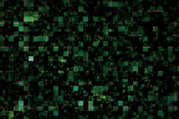 Background with green squares
