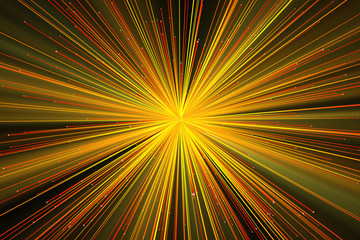 background with bright rays