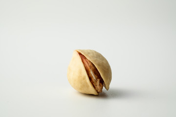 Isolated pistachios with white background