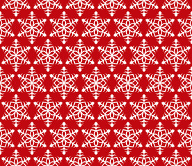 snowflakes background 1 / Seamless pattern of snowflakes. Vector illustration for winter design can be used for scrapbooking, textile and clothes printing, web design or packaging materials.
