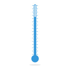 Thermometers in flat style 