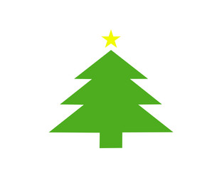 Vector christmas tree symbol icon