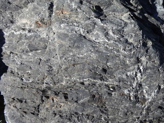 Volcanic rock with minerals in the North Cascades