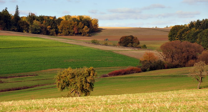 Farbige Herbstlandschaft Hessens