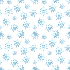 Snowflakes on a white background winter pattern Winter pattern abstract snowflake Background watercolor snowflakes Snowflakes seamless background watercolor Winter background seamless pattern