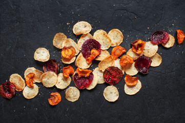 Homemade vegetable chips