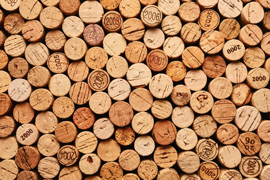 Fototapeta Wine corks background
