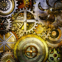 metallic gears background