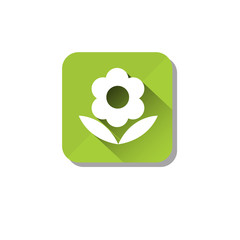 Organic Environment Clean Care Icon Flat Vector Illustration