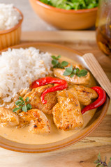 Delicious chicken curry