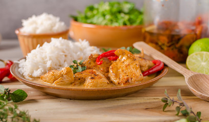 Delicious chicken curry