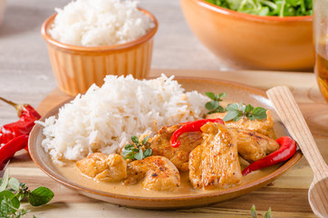 Delicious chicken curry