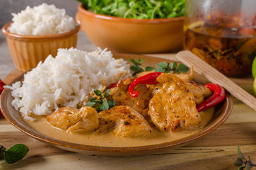 Delicious chicken curry