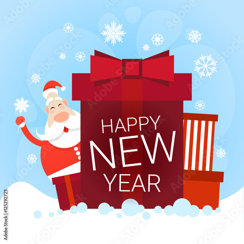 big box new year quot santa claus with big present box happy big box new year quot santa claus with big present box happy