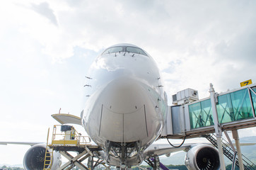 Airplane on ground operate 