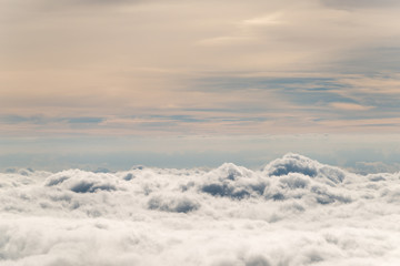 clouds from the plane