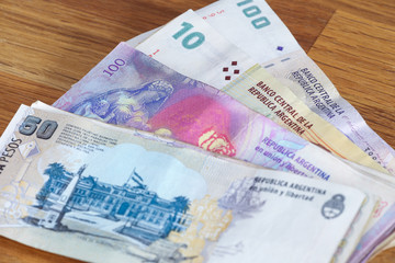 Fototapeta premium Argentinian money / pesos.