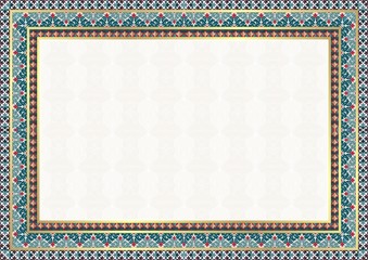 Colorful Frame / Border with modern decorative design