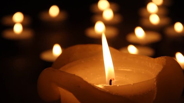 burning candles