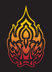 Art nouveau vintage design element