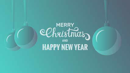Christmas background. Usable for web.Background with modern trendy gradient and Christmas typography. 