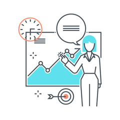 Color line, seminar illustration