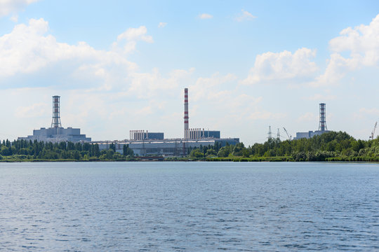 View of the nuclear power plant.