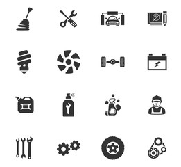 Car service icon set