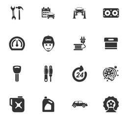 Fototapeta premium Car service icon set