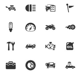 Car service icon set