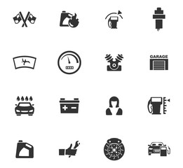 Car service icon set