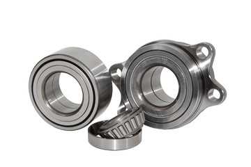  Wheel hub, wheel bearing car isolated on white background.Spare parts for the car.