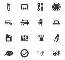 Car service icon set