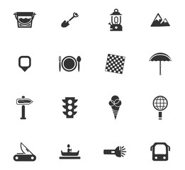 Travel icons set